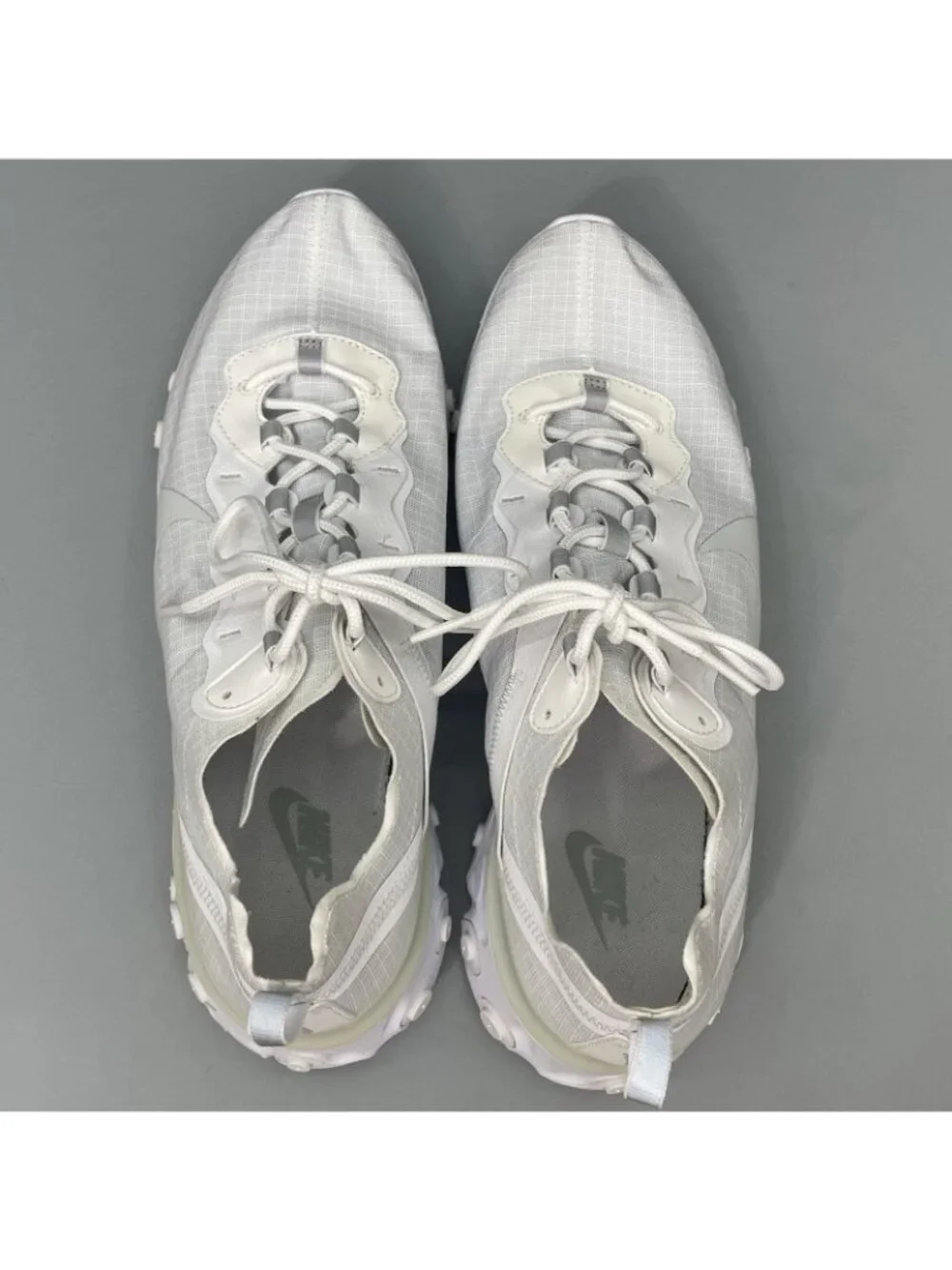 Nike React Element 55 SE Sneakers Walking Training Pure Platinum White Mens 13